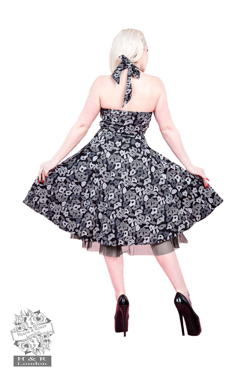 Larissa Leopard Print Halter Dress